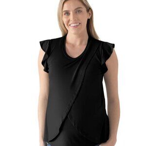 Kindred Bravely - Like New - Bamboo Nursing & Maternity Tulip Hem Top in XXL